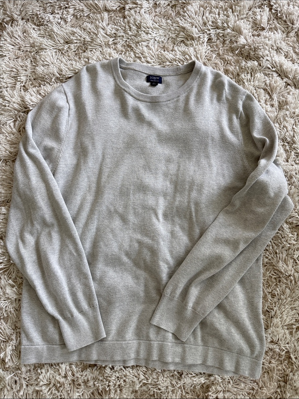 J. Crew Men’s Heather  Gray Crewneck Sweater